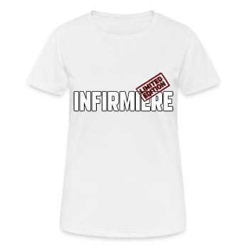 Krankenschwester in limitierter Auflage - Frauen T-Shirt atmungsaktiv - Weiß - Vorne - AI Model Female 172 dark (172cm)