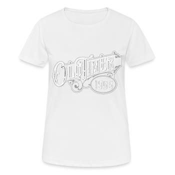 Voiture de collection - T-shirt respirant Femme - blanc - Devant - AI Model Female 172 dark (172cm)
