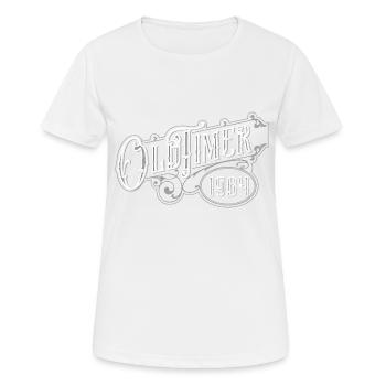 Voiture de collection - T-shirt respirant Femme - blanc - Devant - AI Model Female 172 dark (172cm)