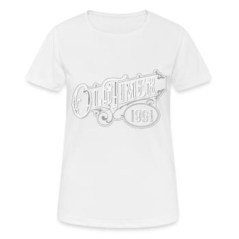 Oldtimer - Frauen T-Shirt atmungsaktiv - Weiß - Vorne - AI Model Female 172 dark (172cm)