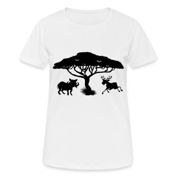 Safari Zoo Animal Safari Zoo - Women's Breathable T-Shirt - white - Front - AI Model Female 172 dark (172cm)