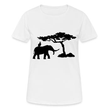 Safari Zoo Animal Safari Zoo - T-shirt respirant Femme - blanc - Devant - AI Model Female 172 dark (172cm)