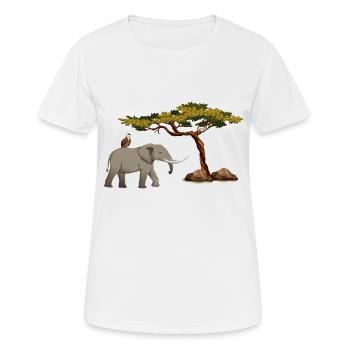 Safari Zoo Animal Safari Zoo - Women's Breathable T-Shirt - white - Front - AI Model Female 172 dark (172cm)