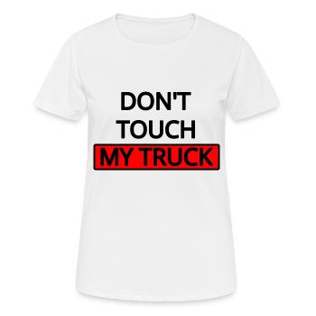 Truck - Frauen T-Shirt atmungsaktiv - Weiß - Vorne - AI Model Female 172 dark (172cm)