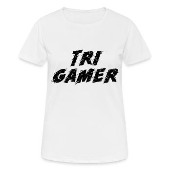 Jeu PC de jeu - T-shirt respirant Femme - blanc - Devant - AI Model Female 172 dark (172cm)