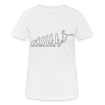 Basketball Basketballteam Basketballspieler - Frauen T-Shirt atmungsaktiv - Weiß - Vorne - AI Model Female 172 dark (172cm)