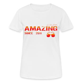 Amazing since 2011 - Women's Breathable T-Shirt - white - Front - AI Model Female 172 dark (172cm)
