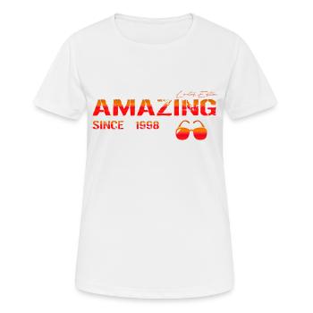Incroyable depuis 1998 - T-shirt respirant Femme - blanc - Devant - AI Model Female 172 dark (172cm)
