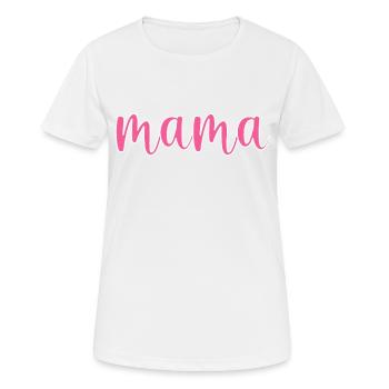 Maman - T-shirt respirant Femme - blanc - Devant - AI Model Female 172 dark (172cm)