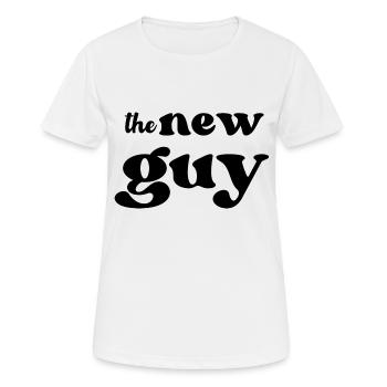 The New Guy - Frauen T-Shirt atmungsaktiv - Weiß - Vorne - AI Model Female 172 dark (172cm)