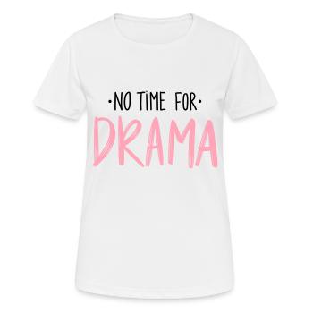Drama - Frauen T-Shirt atmungsaktiv - Weiß - Vorne - AI Model Female 172 dark (172cm)