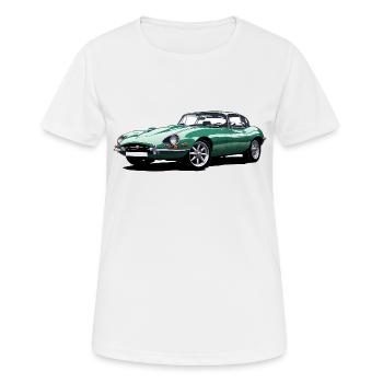 E type jag sketch - Women's Breathable T-Shirt - white - Front - AI Model Female 172 dark (172cm)