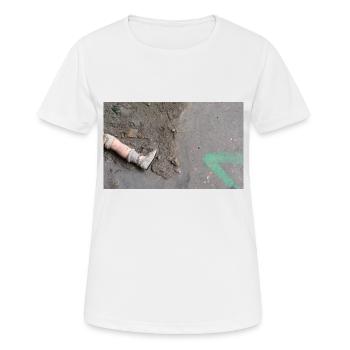 the missing doll's leg - Women's Breathable T-Shirt - white - Front - AI Model Female 172 dark (172cm)