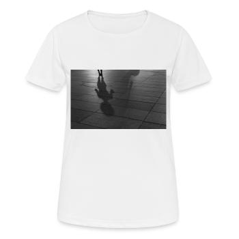 Ombre dansante - T-shirt respirant Femme - blanc - Devant - AI Model Female 172 dark (172cm)