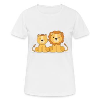 Little lions - Women's Breathable T-Shirt - white - Front - AI Model Female 172 dark (172cm)