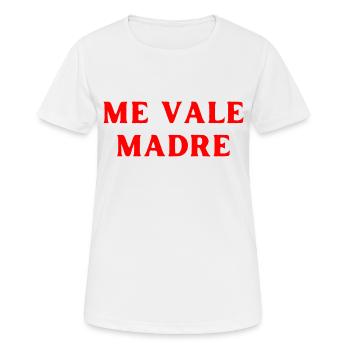 Spanisch Sprache es ist mir egal - Frauen T-Shirt atmungsaktiv - Weiß - Vorne - AI Model Female 172 dark (172cm)
