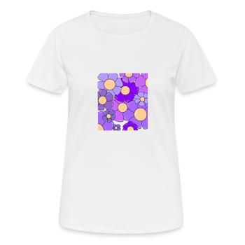 Blumen United - Frauen T-Shirt atmungsaktiv - Weiß - Vorne - AI Model Female 172 dark (172cm)