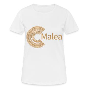 Pour Malé - T-shirt respirant Femme - blanc - Devant - AI Model Female 172 dark (172cm)