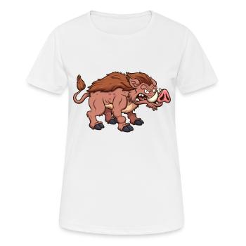 Wild Boar - Women's Breathable T-Shirt - white - Front - AI Model Female 172 dark (172cm)