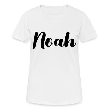 noah - Frauen T-Shirt atmungsaktiv - Weiß - Vorne - AI Model Female 172 dark (172cm)