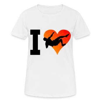 Climbing, Bouldering, Bouldering, Climber, Climber - Women's Breathable T-Shirt - white - Front - AI Model Female 172 dark (172cm)
