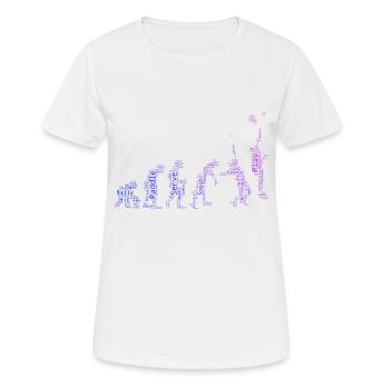 Terrain de paddle-tennis pour hommes Paddle Paddle Racket Paddle Court - T-shirt respirant Femme - blanc - Devant - AI Model Female 172 dark (172cm)