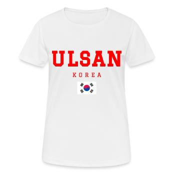 Ulsan, Corée - T-shirt respirant Femme - blanc - Devant - AI Model Female 172 dark (172cm)