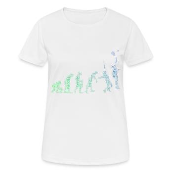 Raquette Paddle Court Femme Padel - T-shirt respirant Femme - blanc - Devant - AI Model Female 172 dark (172cm)