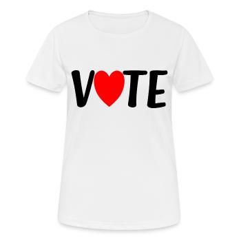 Vote - T-shirt respirant Femme - blanc - Devant - AI Model Female 172 dark (172cm)