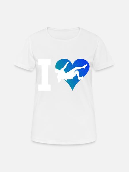 Damen Climber Bouldern Bouldering Climbing - Frauen T-Shirt atmungsaktiv - Weiß