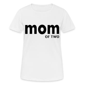 Maman maman disant cadeau - T-shirt respirant Femme - blanc - Devant - AI Model Female 172 dark (172cm)