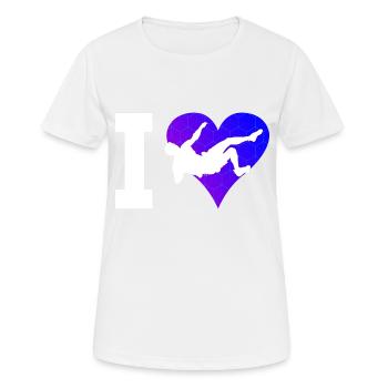 Kletterer Bouldering Climber Bouldern Boulder - Women's Breathable T-Shirt - white - Front - AI Model Female 172 dark (172cm)