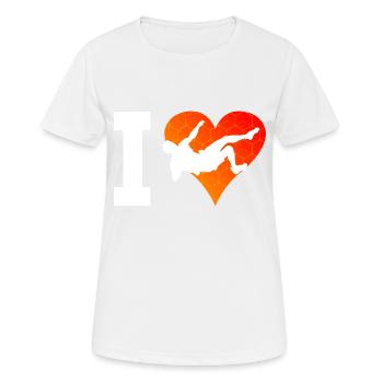 Kletterer Boulder Climber Klettern Escalade - T-shirt respirant Femme - blanc - Devant - AI Model Female 172 dark (172cm)