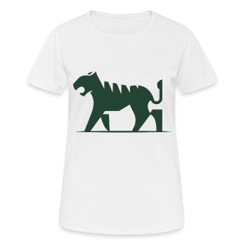 Pitbull Logo - T-shirt respirant Femme - blanc - Devant - AI Model Female 172 dark (172cm)