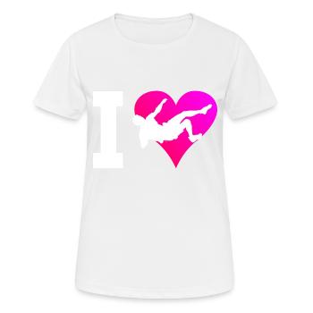 Grimpeur Escalade Femmes Escalade de bloc Escalade - T-shirt respirant Femme - blanc - Devant - AI Model Female 172 dark (172cm)