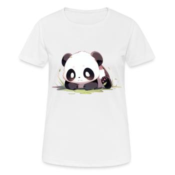 Adorable Panda - Women's Breathable T-Shirt - white - Front - AI Model Female 172 dark (172cm)