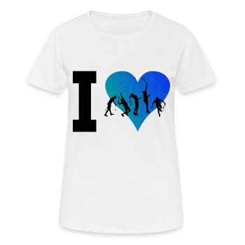 Tennis Player Men Playing Tennis Playing Tennis - Women's Breathable T-Shirt - white - Front - AI Model Female 172 dark (172cm)