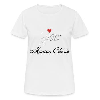 Darling Mom - Women's Breathable T-Shirt - white - Front - AI Model Female 172 dark (172cm)
