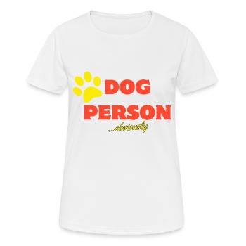 Dog Person - Women's Breathable T-Shirt - white - Front - AI Model Female 172 dark (172cm)