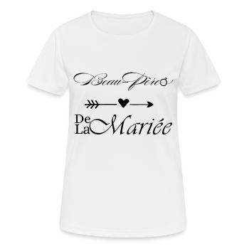 Schwiegervater der Braut - Frauen T-Shirt atmungsaktiv - Weiß - Vorne - AI Model Female 172 dark (172cm)