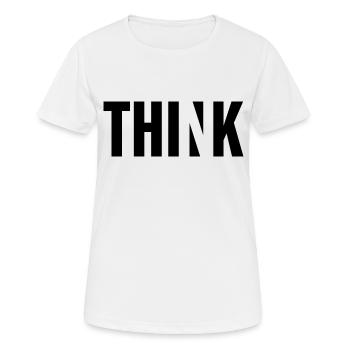 Think - Women's Breathable T-Shirt - white - Front - AI Model Female 172 dark (172cm)