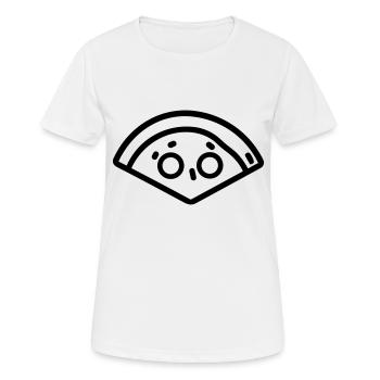 part de pizza - T-shirt respirant Femme - blanc - Devant - AI Model Female 172 dark (172cm)