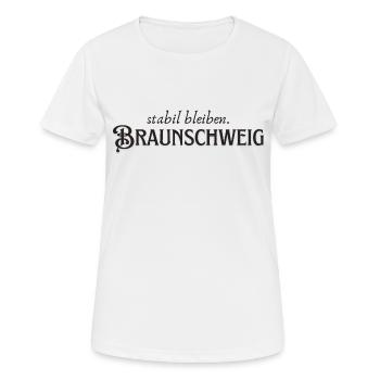 Stay stable Braunschweig - Women's Breathable T-Shirt - white - Front - AI Model Female 172 dark (172cm)