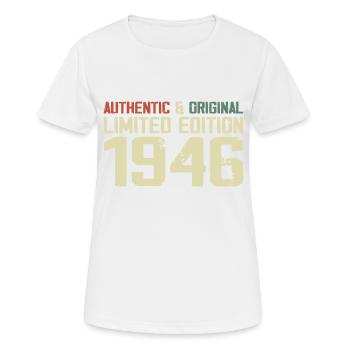 1946 Birthday Gift 1946 Vintage 1946 Retro - Women's Breathable T-Shirt - white - Front - AI Model Female 172 dark (172cm)