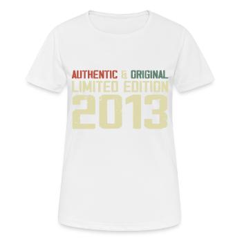 2013 Geburtstagsgeschenk 2013 Jahrgang 2013 Retro - Frauen T-Shirt atmungsaktiv - Weiß - Vorne - AI Model Female 172 dark (172cm)