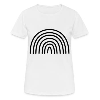 Arc en ciel - T-shirt respirant Femme - blanc - Devant - AI Model Female 172 dark (172cm)
