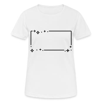 Sternchen Sterne Rahmen - Frauen T-Shirt atmungsaktiv - Weiß - Vorne - AI Model Female 172 dark (172cm)
