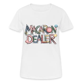 L’humour pour les gourmets - T-shirt respirant Femme - blanc - Devant - AI Model Female 172 dark (172cm)