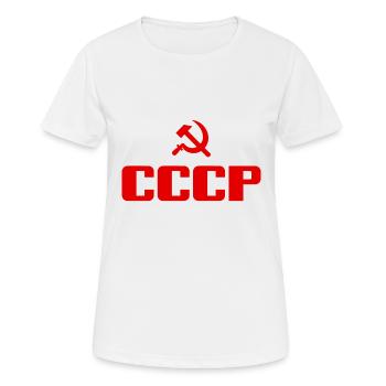 Soviet - Marteau et faucille Union soviétique - Communiste - T-shirt respirant Femme - blanc - Devant - AI Model Female 172 dark (172cm)