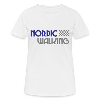 Nordic Walking - Sport - Endurance - Walking - Women's Breathable T-Shirt - white - Front - AI Model Female 172 dark (172cm)